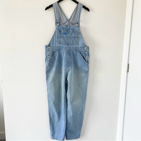Basic Concepts Pants - VINTAGE 90s Light Denim Baggy Overalls